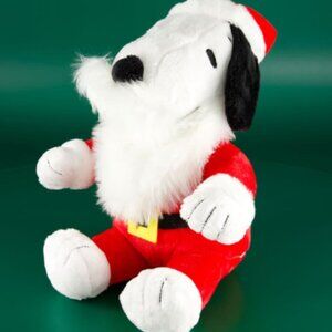 Snoopy Santa Christmas Collectible 10" Plush